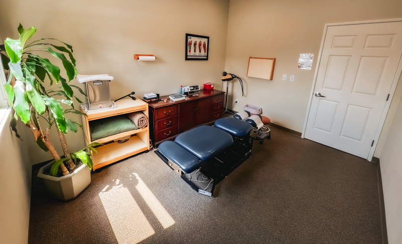 Treatment room at Loveland Chiropractic Offices